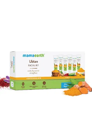 Mamaearth Ubtan Facial Kit With Turmeric & Saffron (6 -Step Facial Kit)
